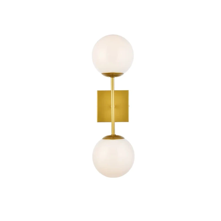 Brass Two Light Wall Sconce from the Neri Collection