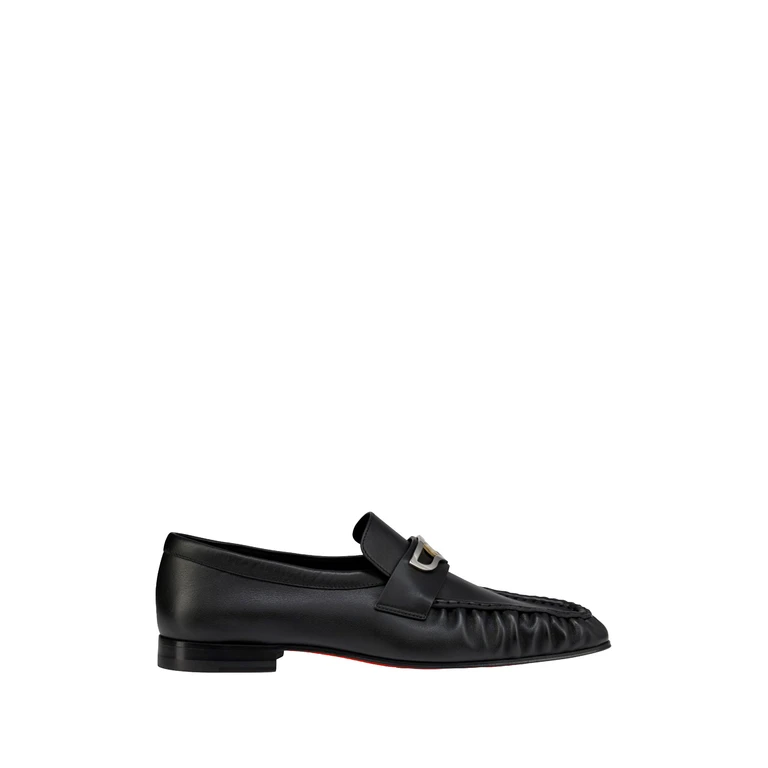 LOUBOUTIN Sandals Black Calf Leather - Men