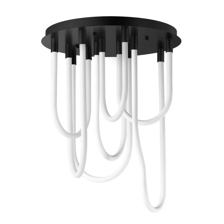 Black LED Flush Mount from the Soleil Collection