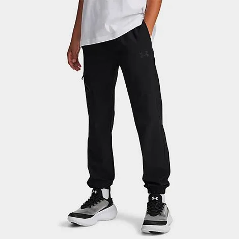 Under Armour Boys Big Kids Unstoppable Woven Jogger Pants in Black Size: XS