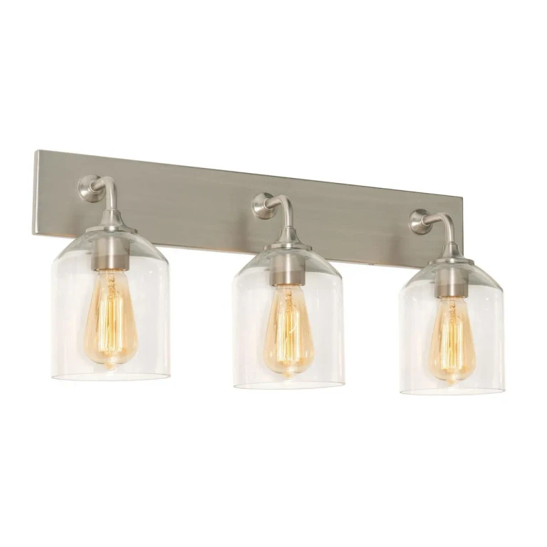 William 3-Light Vanity in Satin Nickel