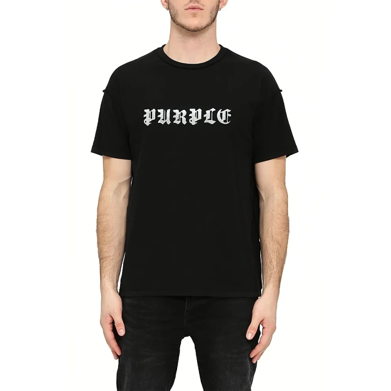 Purple Brand Textured Inside Out Logo Tee