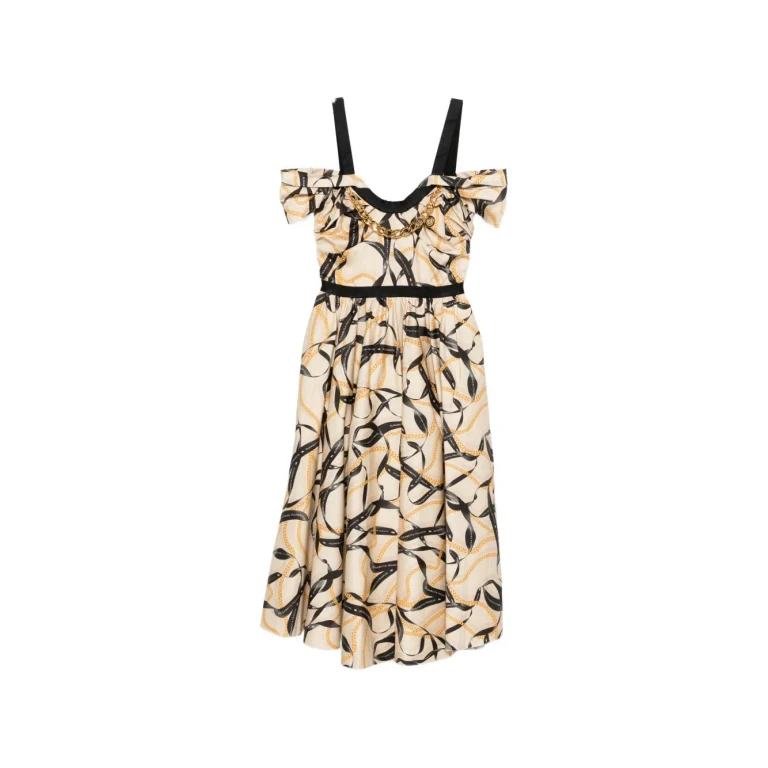 Elisabetta Franchi Robe Au Genou - Multicolore