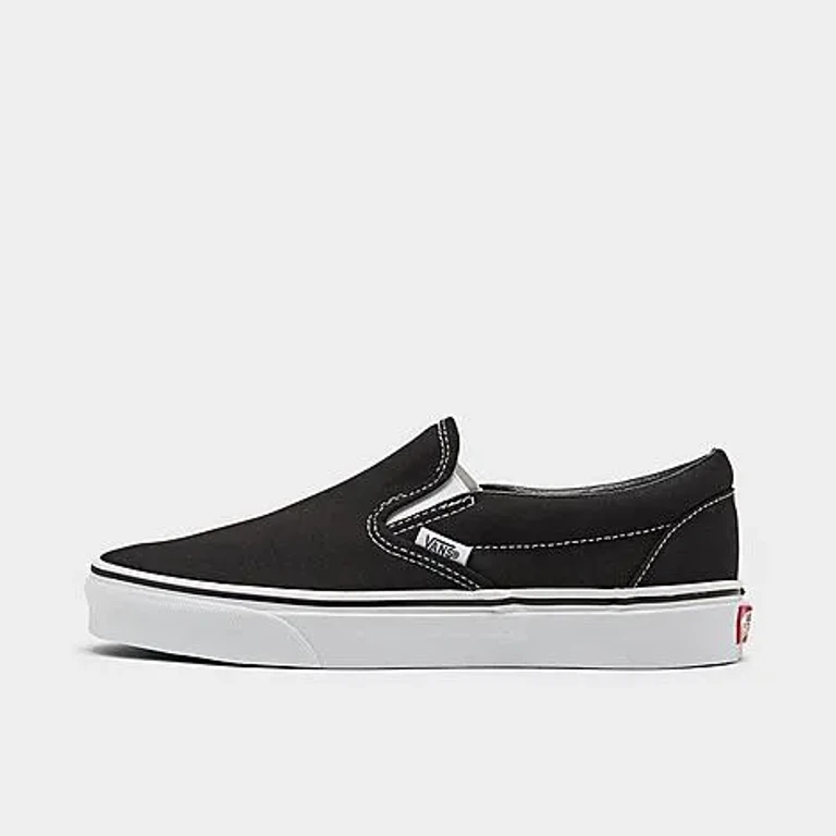 Classic Slip-On Casual Shoes in Black Size: 8.0