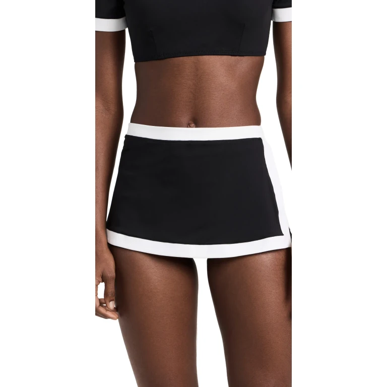 Falda de baño STAUD Nell Negro/Blanco XS