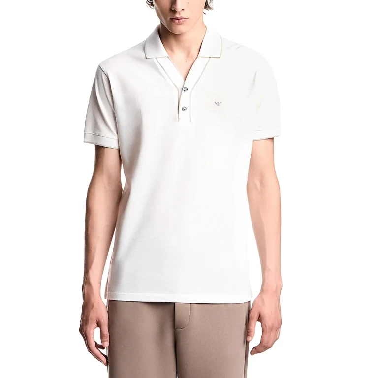 Emporio Armani Contrast Edges Pique Polo Shirt
