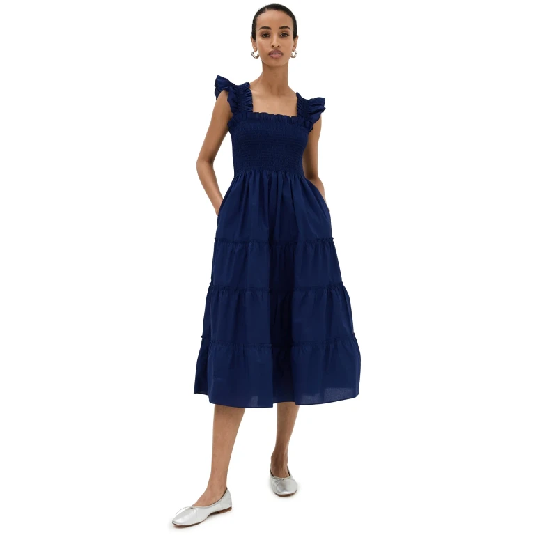 Hill House Home The Ellie Cotton Nap Dress Black XL