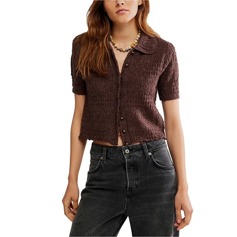Free People Daylight Cropped Cardigan