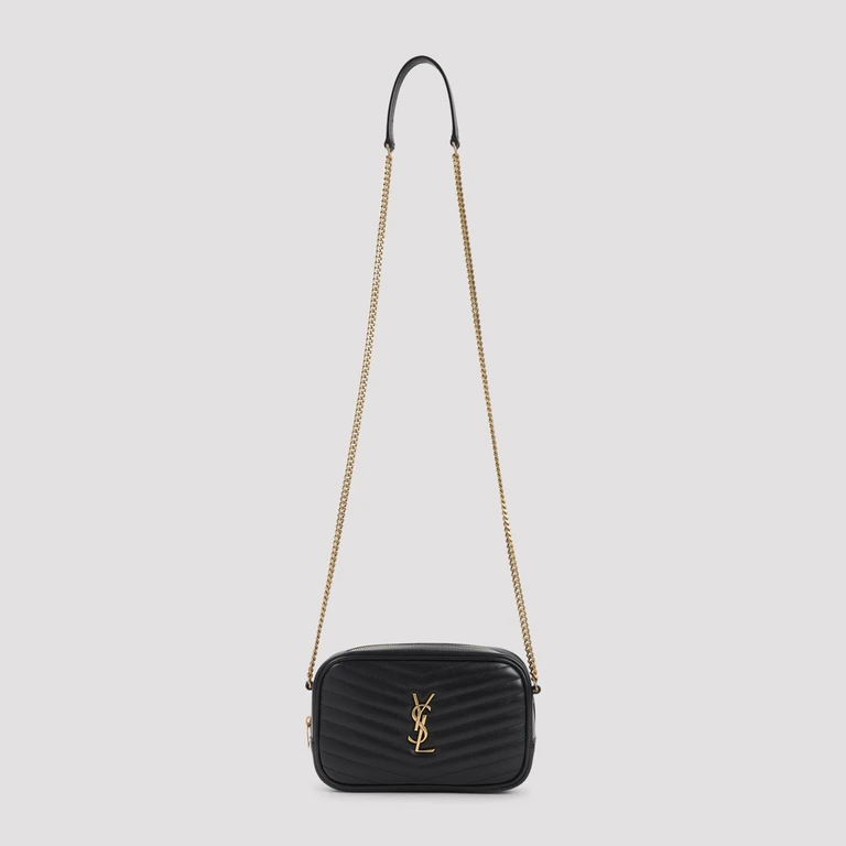 Saint Laurent Mono Mini Bag Black Leather - Women