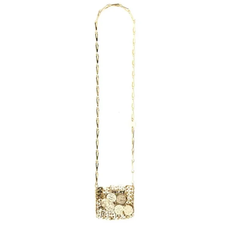 Paco Rabanne Gold 1969 Medals Micro Bag