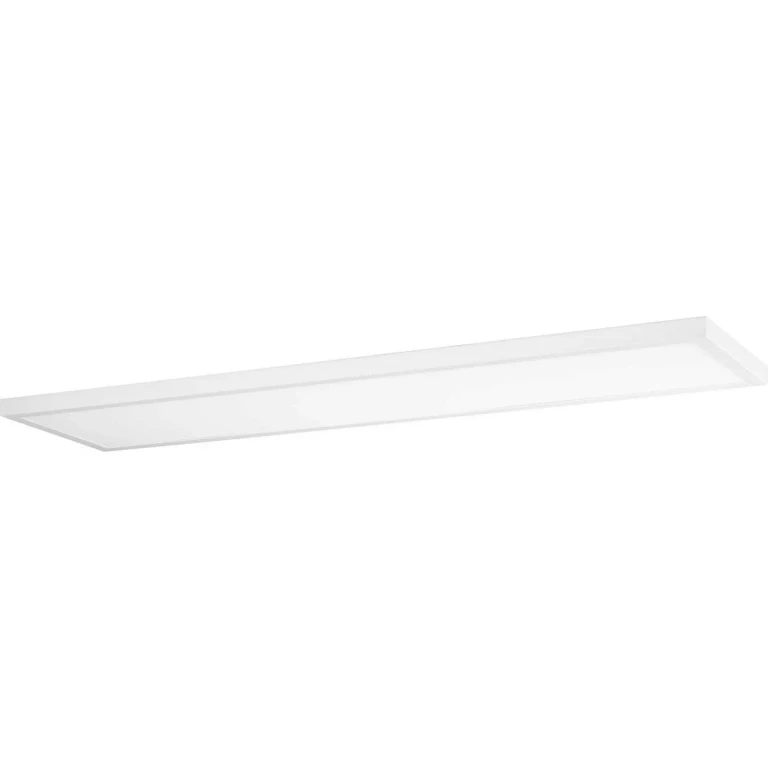 Satin White LED Flush Mount from the Everlume Led Collection