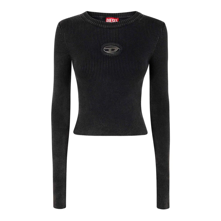 Diesel Pull Col Rond - Noir