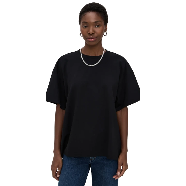 RIPLEY RADER Ponte Knit Big Shirt Black L