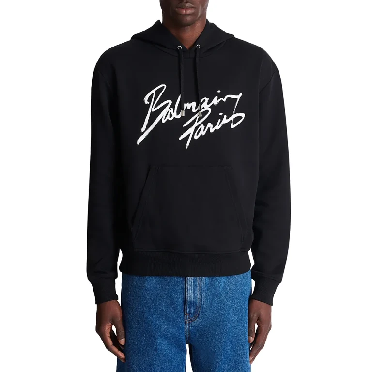 Balmain Script Logo Hoodie