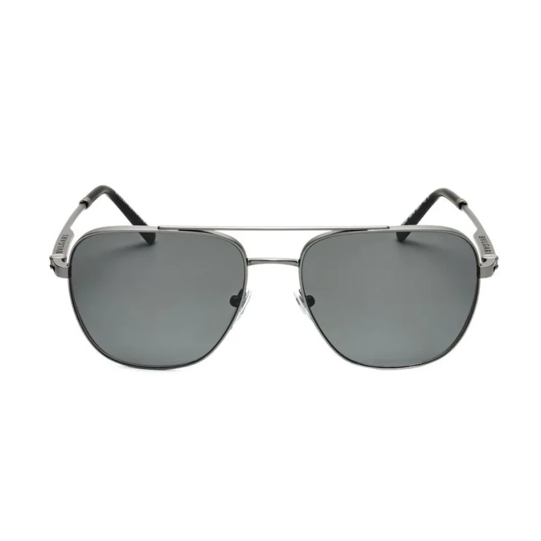 Bvlgari Mens Silver Tone Round Sunglasses 0BV5059-195/48
