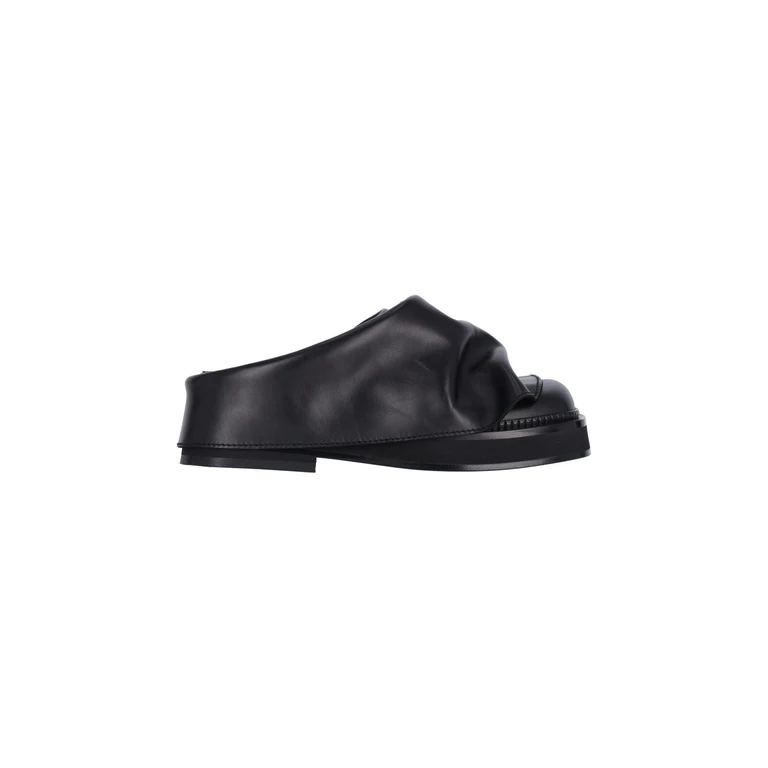 The Attico Mini Robin Sabot Flats Black 38