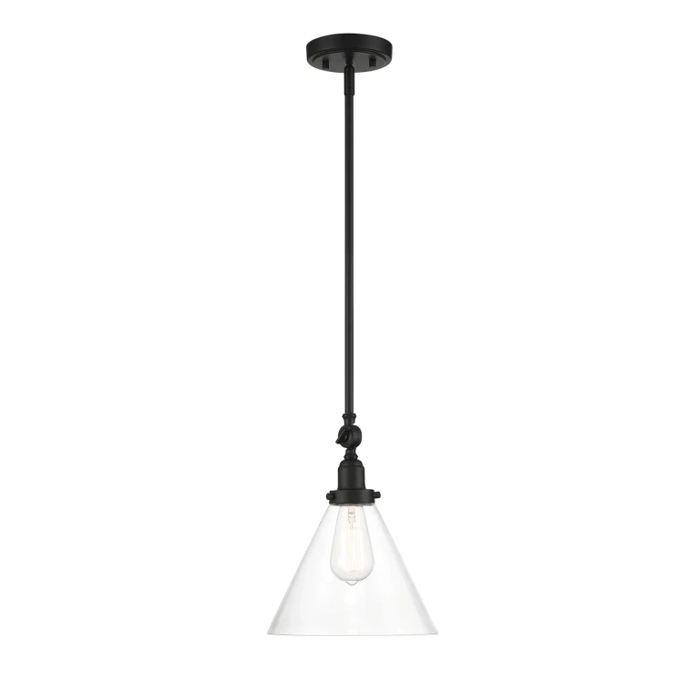 Drake 1-Light Pendant in Matte Black