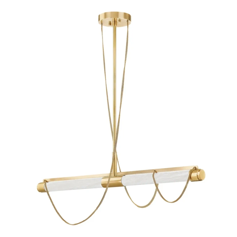 Vintage Brass LED Linear from the Lariat Collection