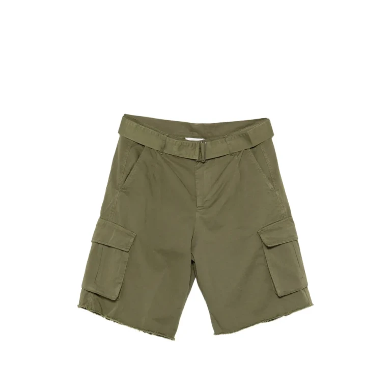 LANEUS Belted button Cargo Shorts Male 50