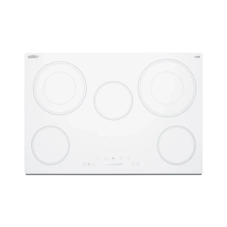 Summit 30" Wide 208-240V 5-Burner Electric Cooktop - White