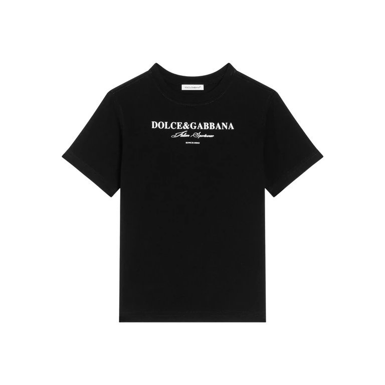 Dolce & Gabbana Kids T-Shirt Manica Corta Black
