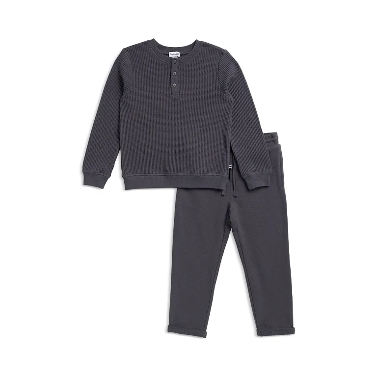 Splendid Boys' Perry Thermal Henley Top & Pants Set - Little Kid