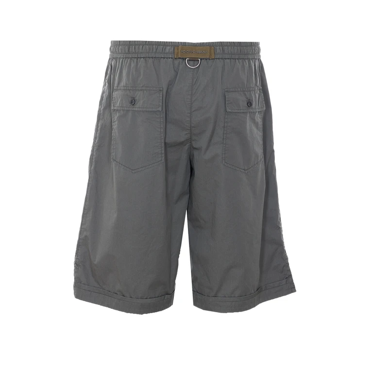 Dolce & Gabbana Shorts Grigio Scuro 4 Cotone - Men