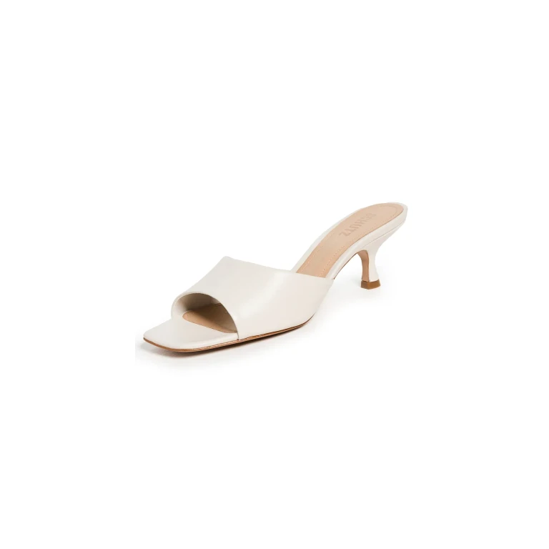 Schutz Dethalia Slide Heels Pearl 8.5