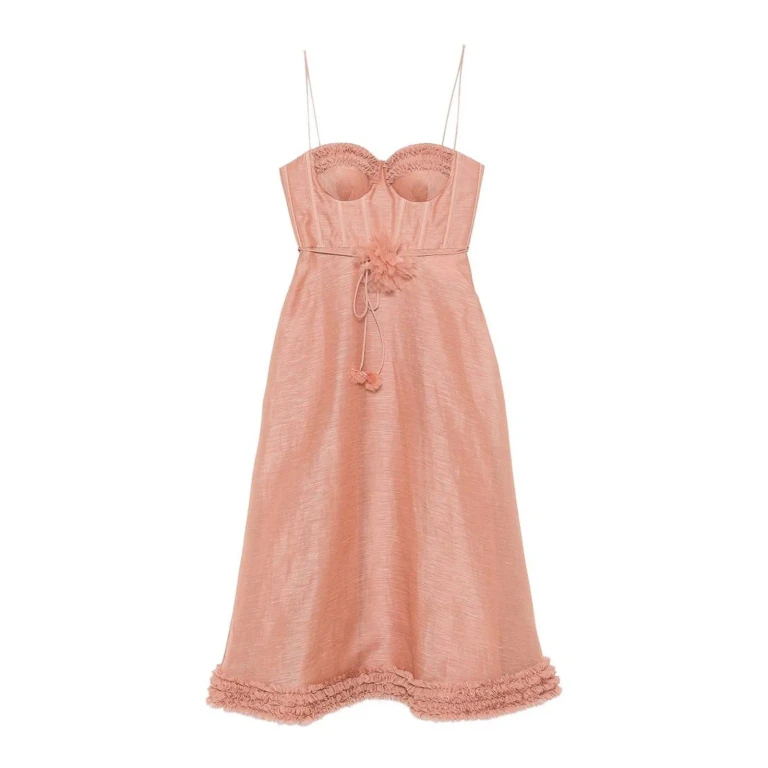 Zimmermann Robe Au Genou - Couleur Chair