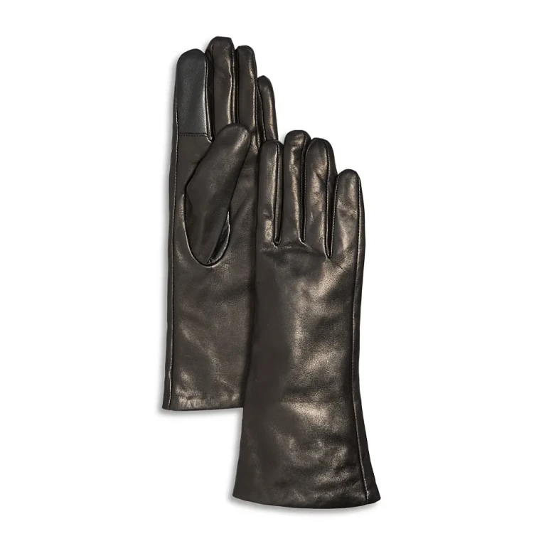 Cashmere Lined Leather Gloves - Exclusive