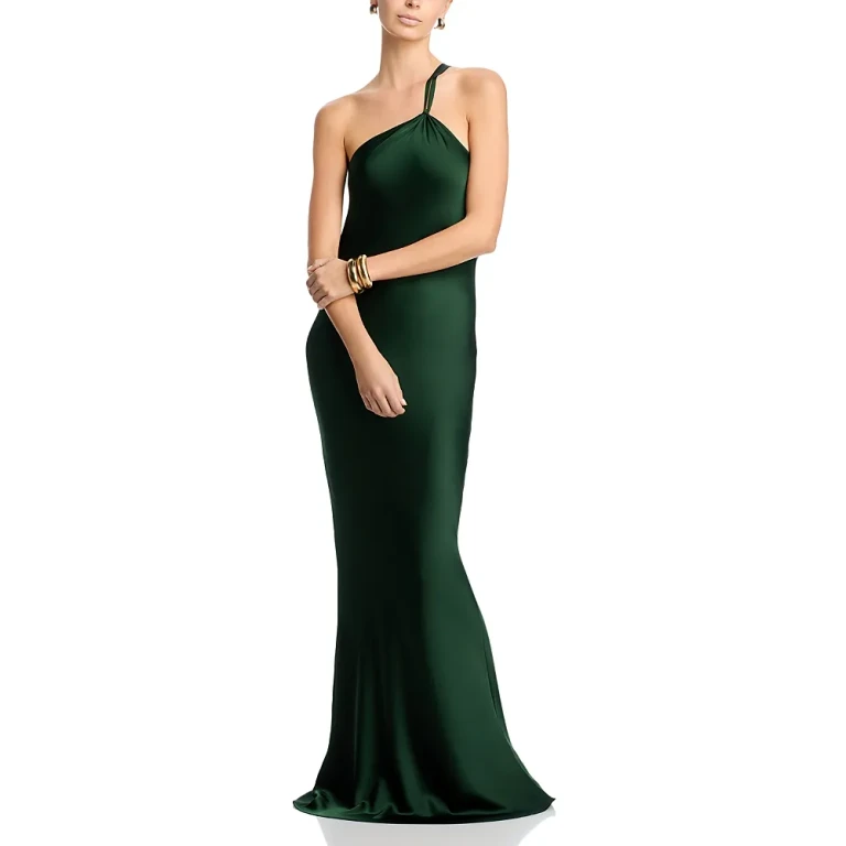Norma Kamali One Shoulder Gown
