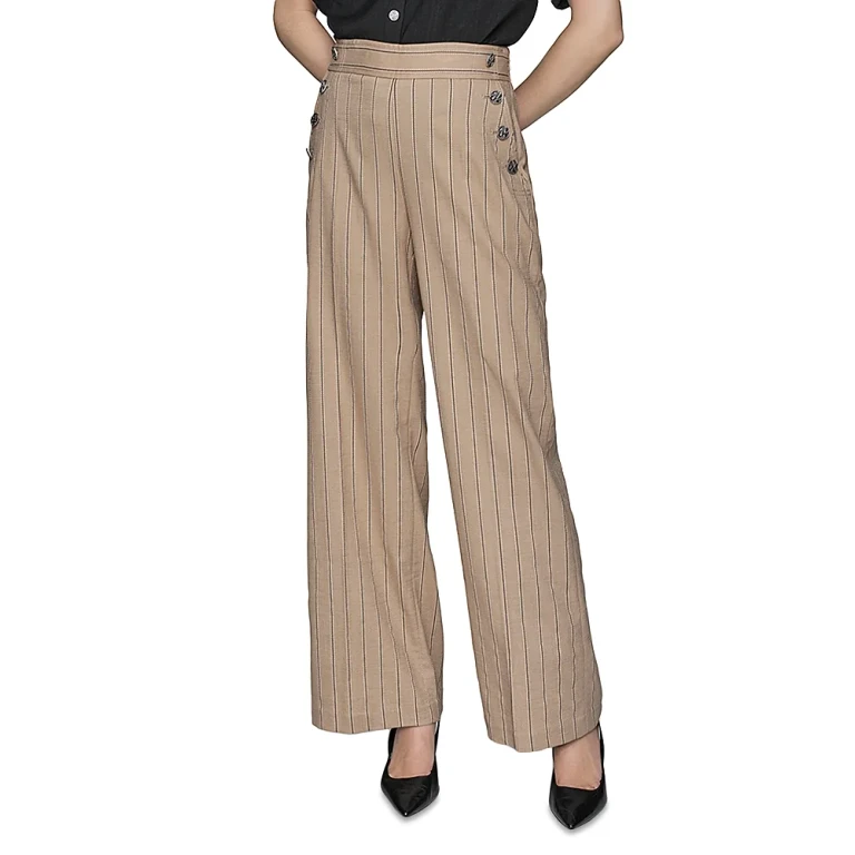 Karl Lagerfeld Paris Stripe Straight Pants