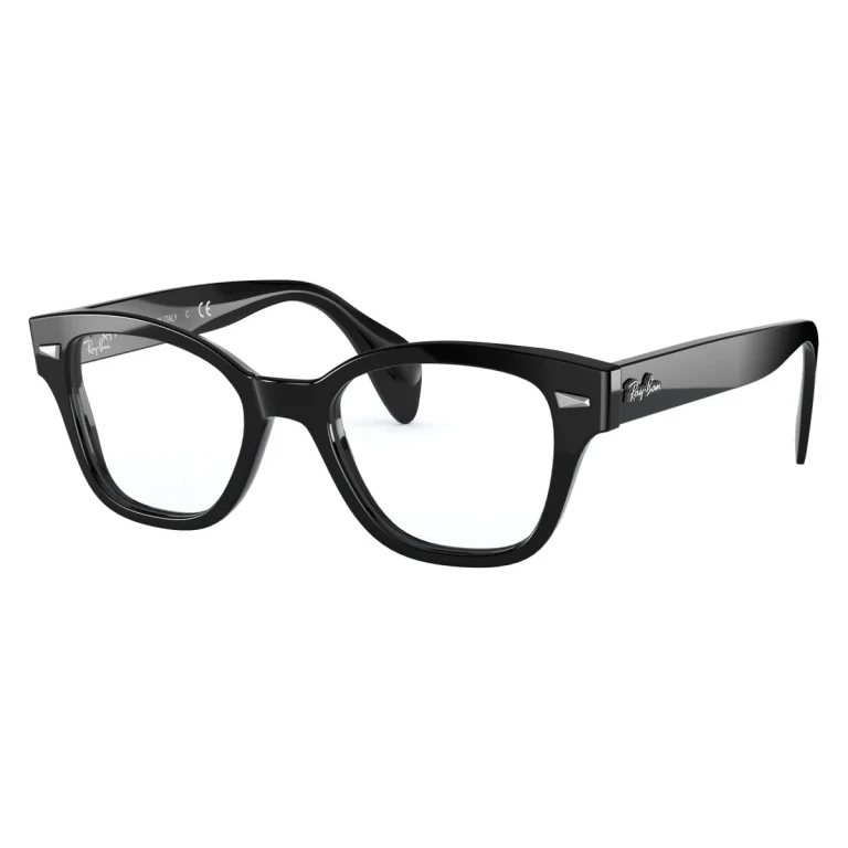 Ray Ban Demo Square Unisex Eyeglasses RX0880 2000 52