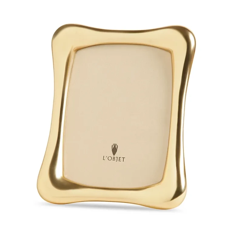 L'Objet Anton Picture Frame, Gold Tone, 5 x 7