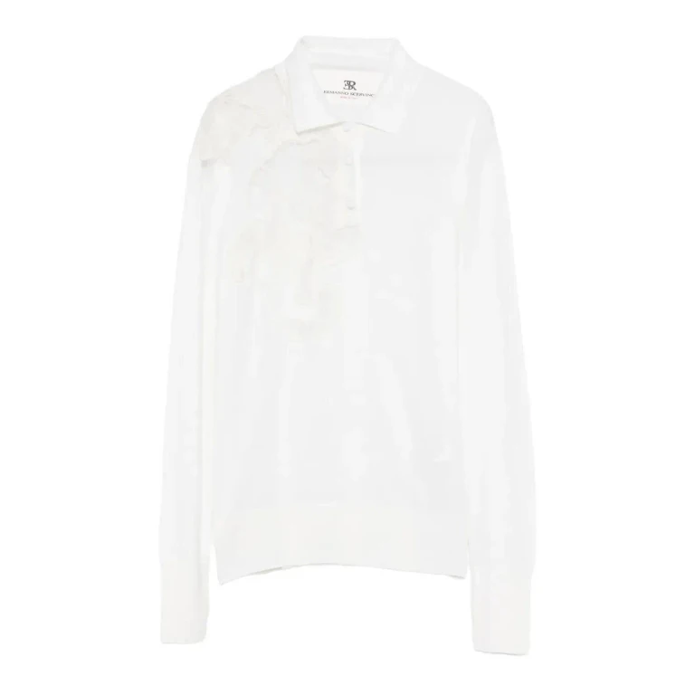 Ermanno Scervino Pull Col Roulé - Blanc