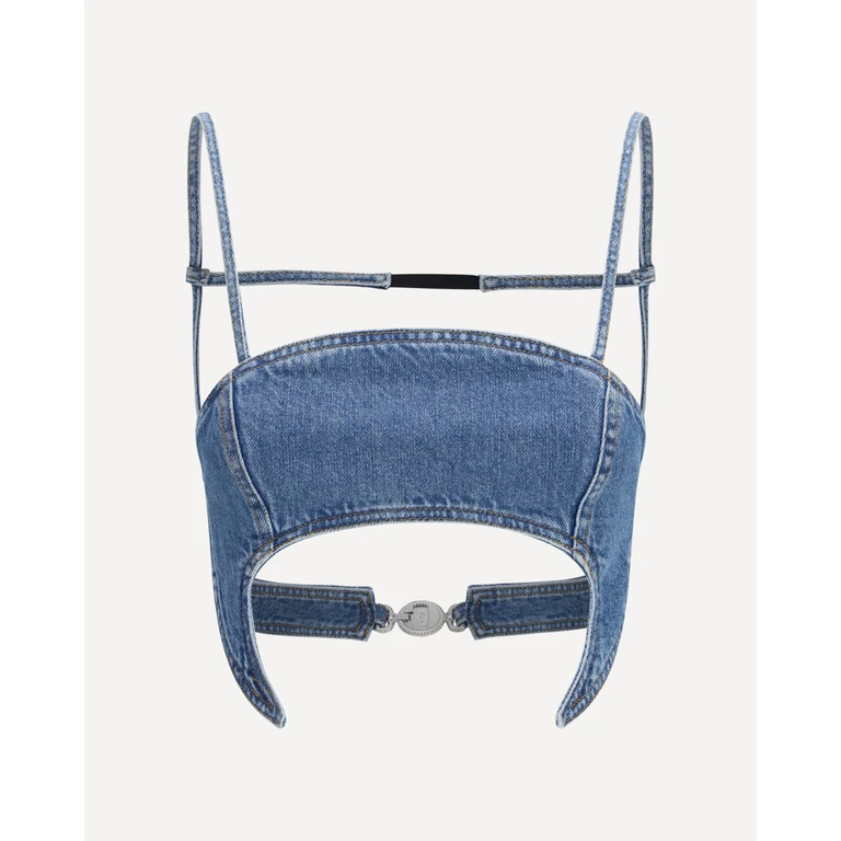 MARINE SERRE Denim moon Top Female 36