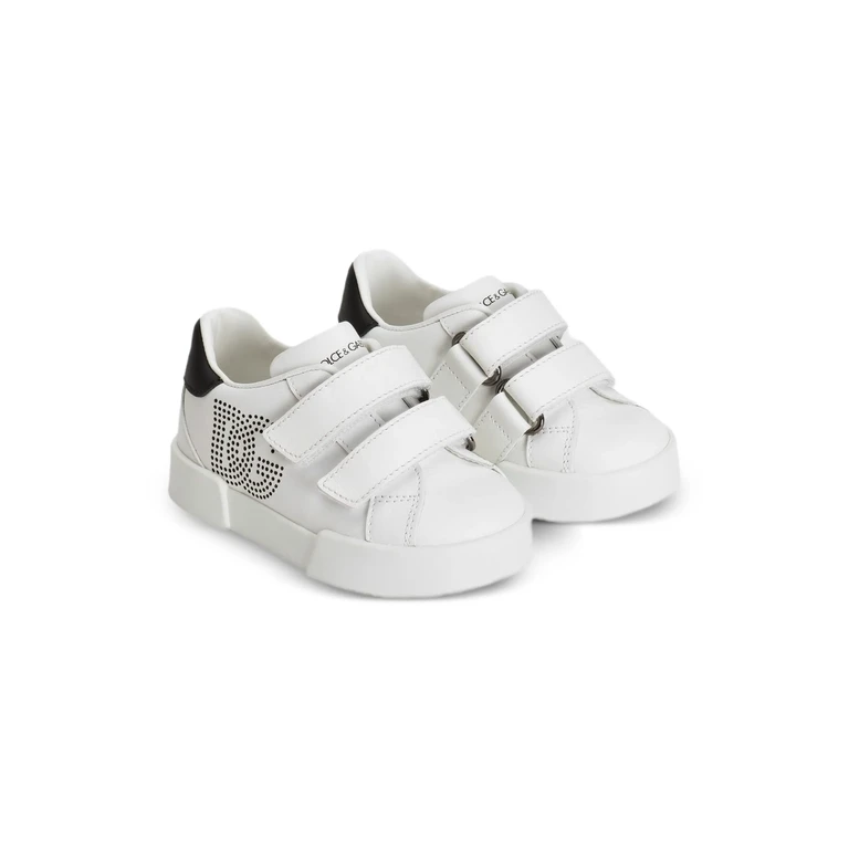 Dolce & Gabbana Kids Sneaker Bassa White Leather Calzature