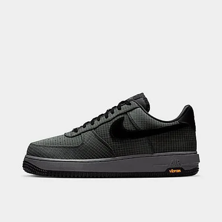 Nike Men's Air Force 1 '07 Vibram Casual Shoes in Pencil Point/Off Noir/Speed Yellow Size: 6.0