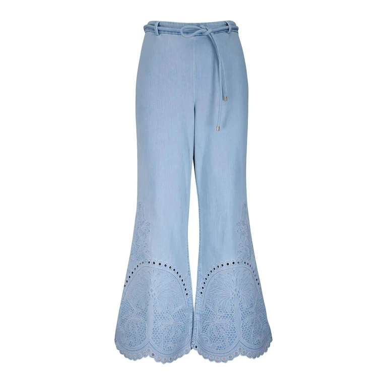 Zimmermann Pantalons Décontractés - Bleu