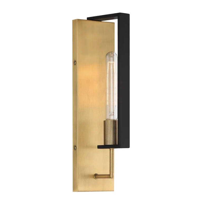 Old Satin Brass One Light Wall Sconce from the Chicago PM Collection