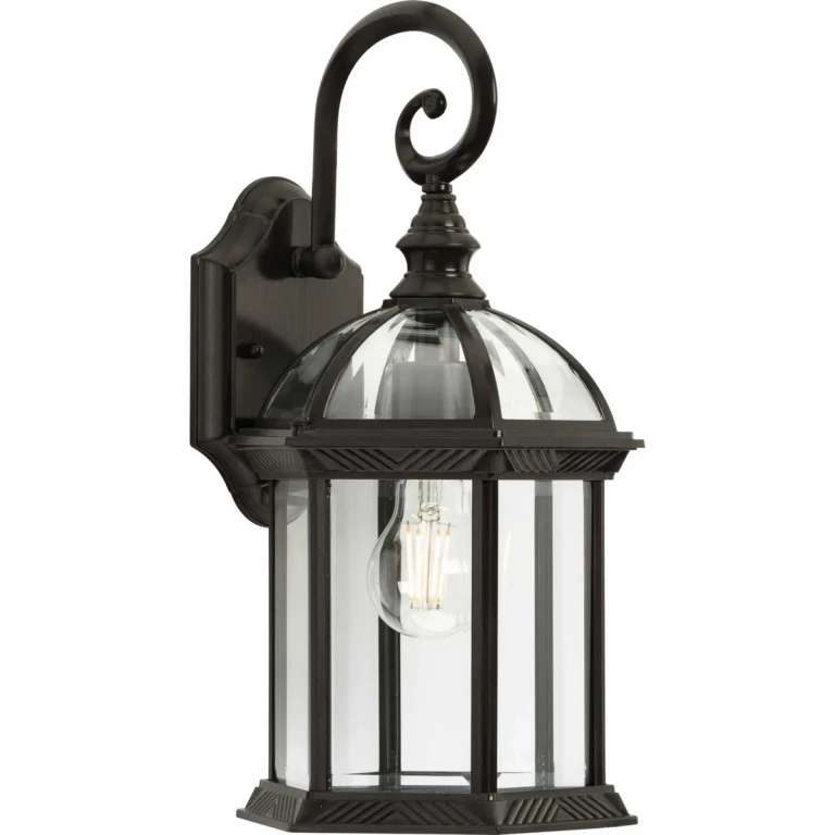 Antique Bronze One Light Outdoor Wall Lantern from the Dillard Collection
