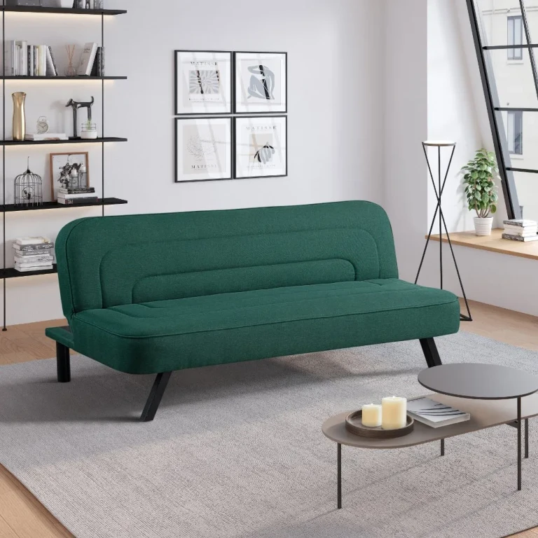 Serta Mia Forest Green Convertible Sleeper Sofa