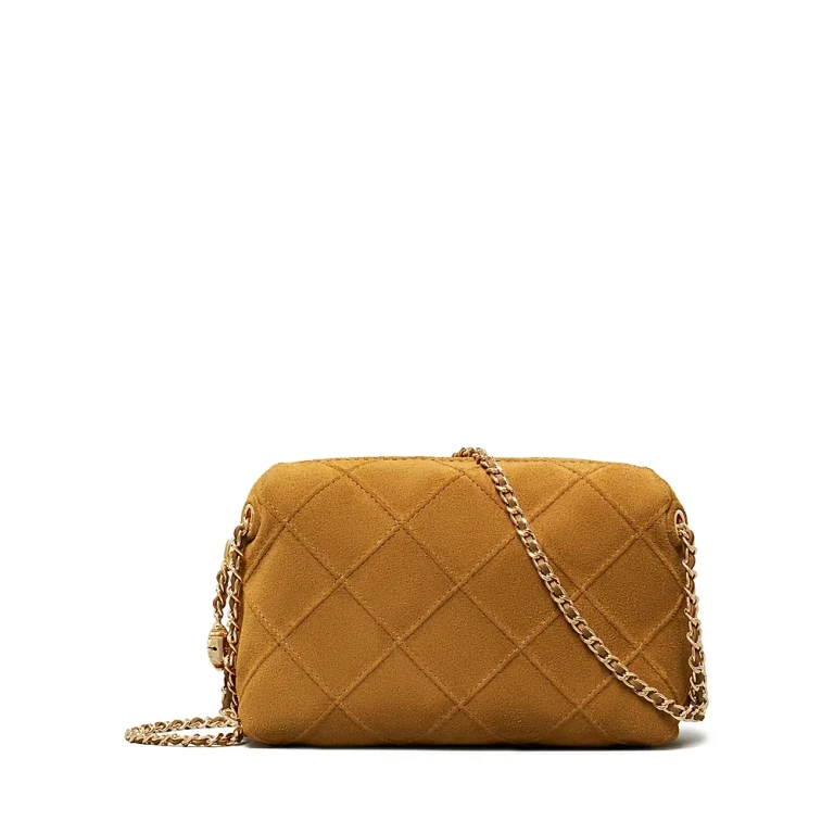Tory Burch Fleming Suede Soft Crossbody Bag