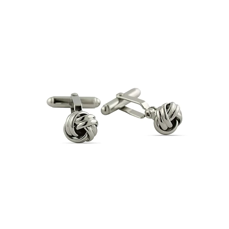 David Donahue Sterling Silver Knot Cufflinks