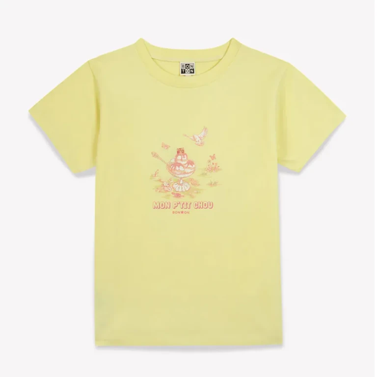 Bonton Girls Organic Cotton Tubo T-Shirt