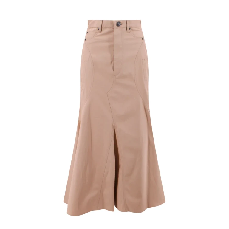 Gonna lunga in gabardine di cotone Burberry