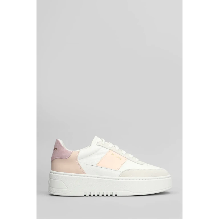 Axel Arigato Orbit Vintage Sneakers In White Suede And Leather