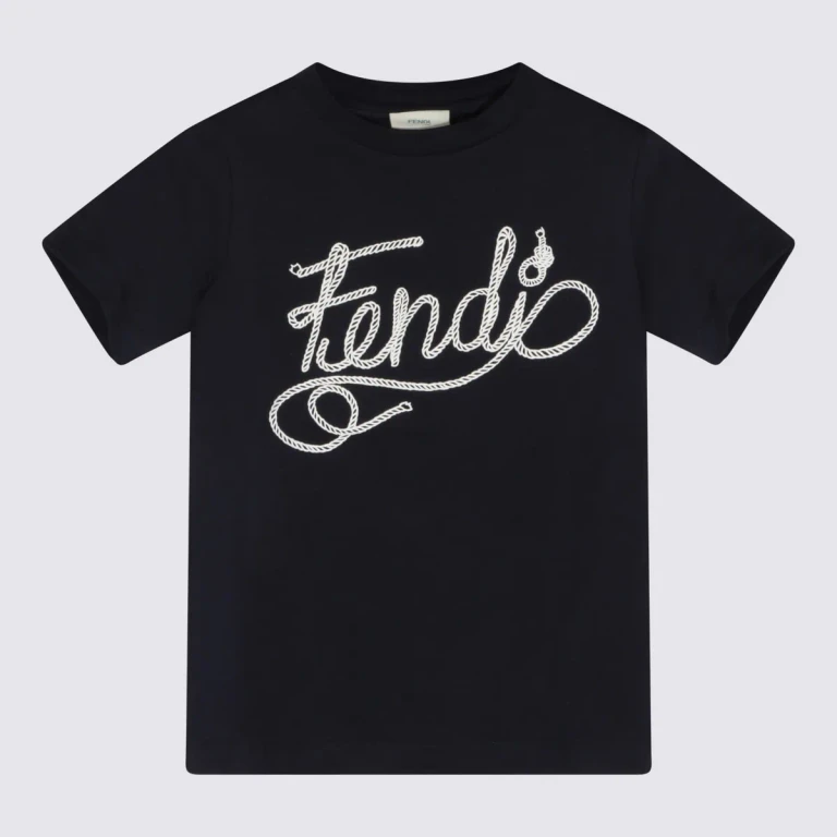 FENDI Boy's Contrasting Logo Cotton T-shirt (JMI5197AJF1I11)