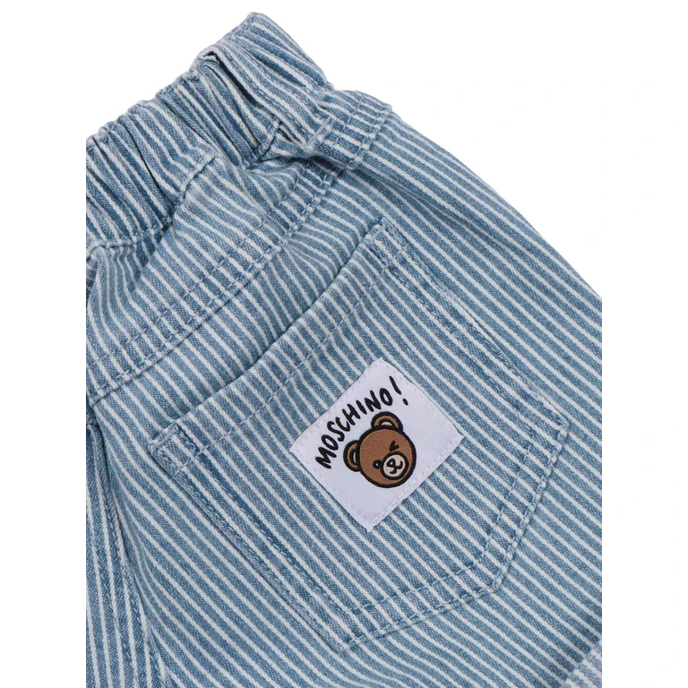 Moschino SET SHIRT AND SHORTS White Cotton Elastane