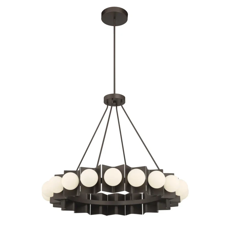 Dark Bronze LED Pendant from the Vestra Collection